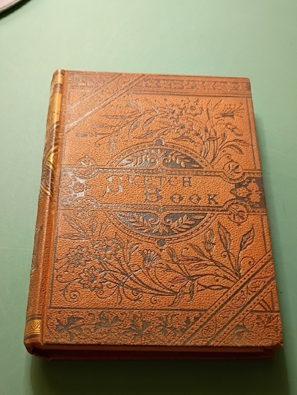 Vintage Brown and Black Embossed Sketch Book